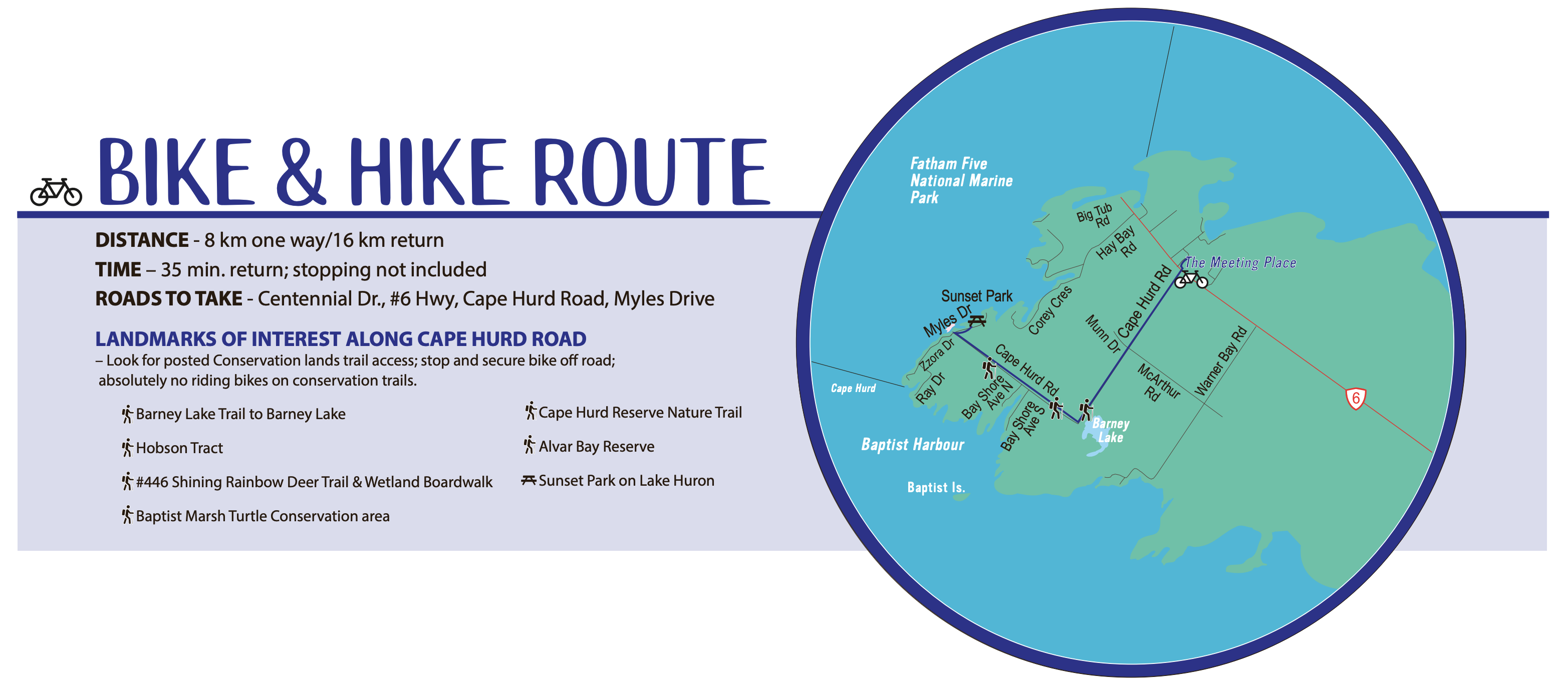 Bike & Hike Route